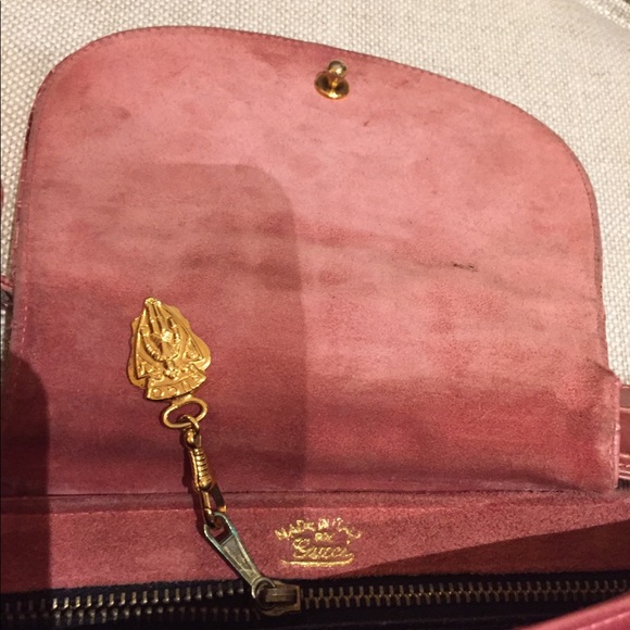 Vintage Gucci crocodile purse in dusty rose - Picture 5 of 8